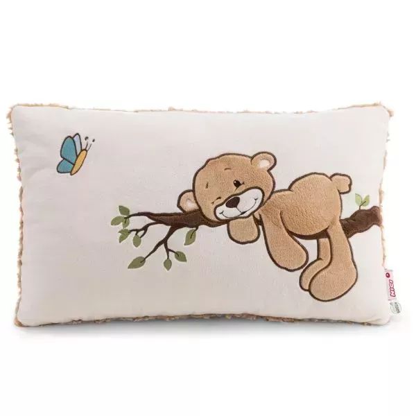 Pluszowa poduszka Nici: miś Finni – 43 x 25 cm