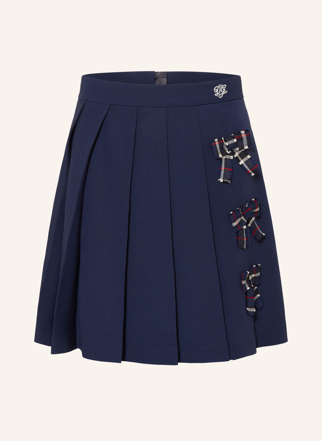 Dolce & Gabbana Plisowana Spódnica blau