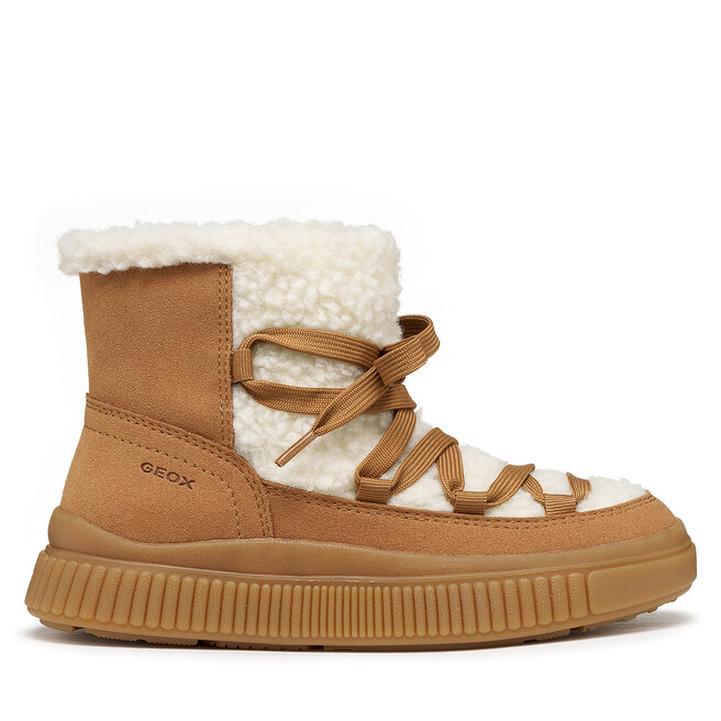 Śniegowce Geox J Laquinny Girl J56M3D 0AFBH CT61Q S Brązowy