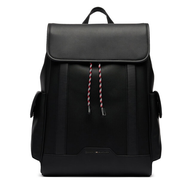 Plecak Tommy Hilfiger Th Texture Backpack AM0AM14678 Czarny