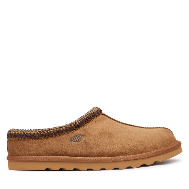 Kapcie Skechers Renten - Ulrich 205605/TAN Brązowy