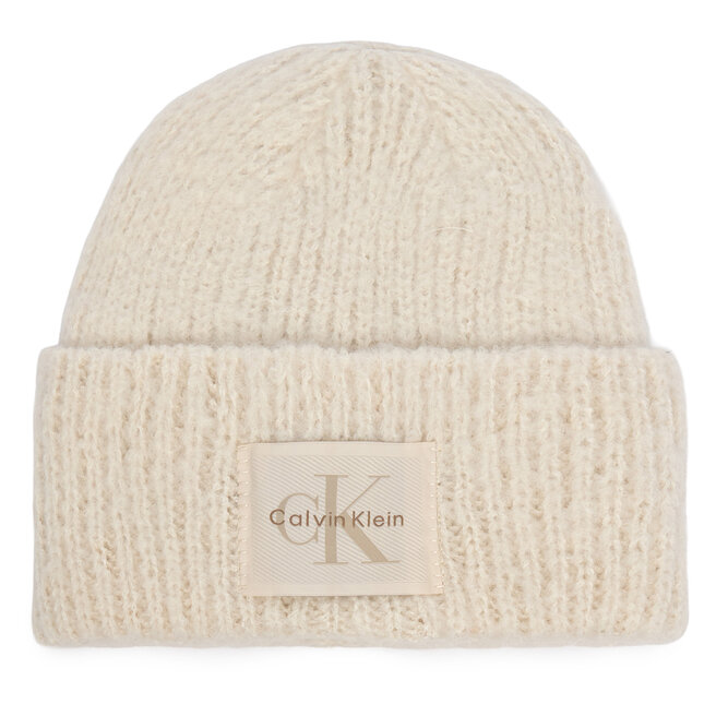 Czapka Calvin Klein LV04F8104G Kremowy