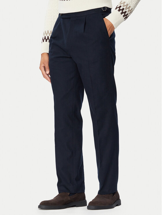 BOSS Chinosy H-Perino 50572014 Granatowy Regular Fit