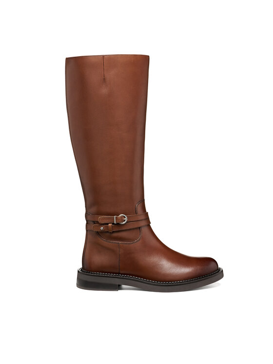 Geox Oficerki D Serilda D56WYA 43 C6006 Brązowy