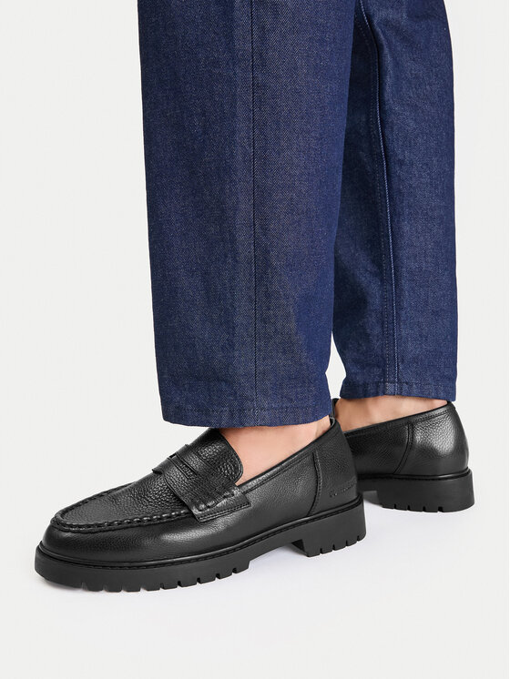 Guess Jeans Loafersy EO-FOX-04 MI08 Czarny