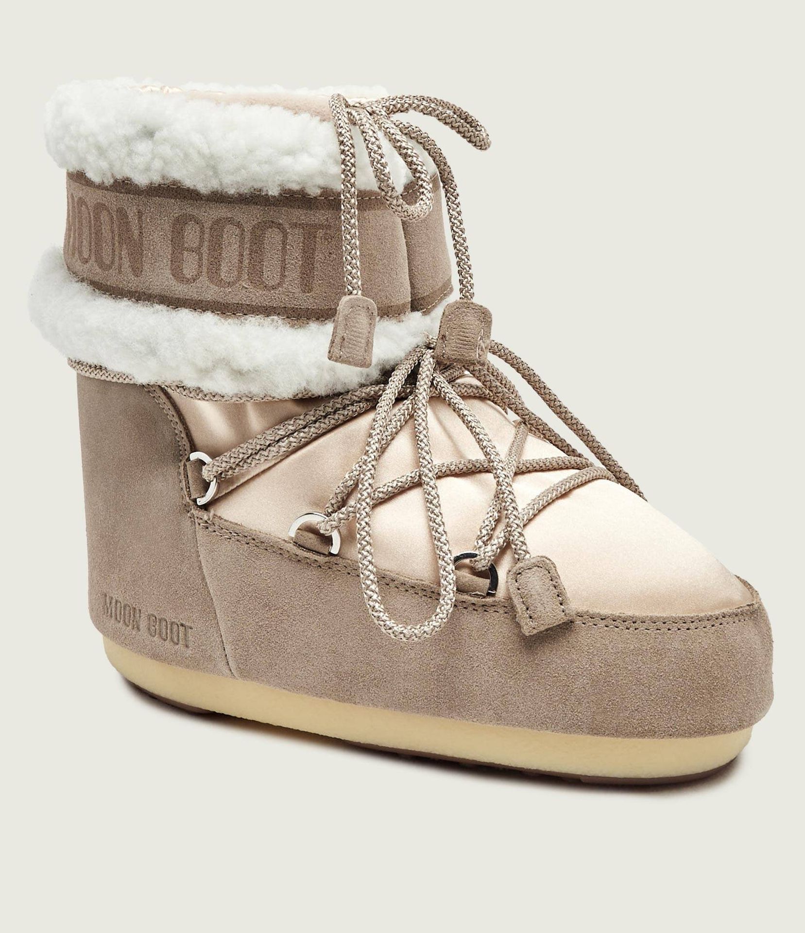 Moon Boot Śniegowce MB Icon Low Pearly Plus shearling zamsz