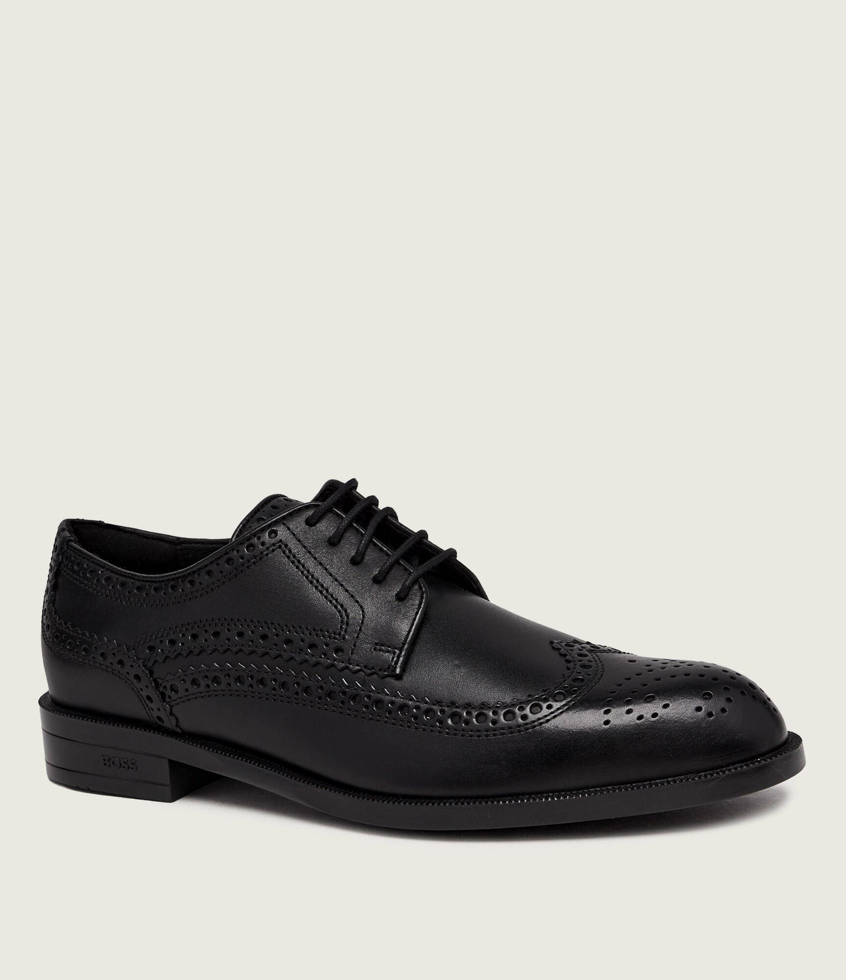 BOSS BLACK Skórzane derby Tayil_ltbg