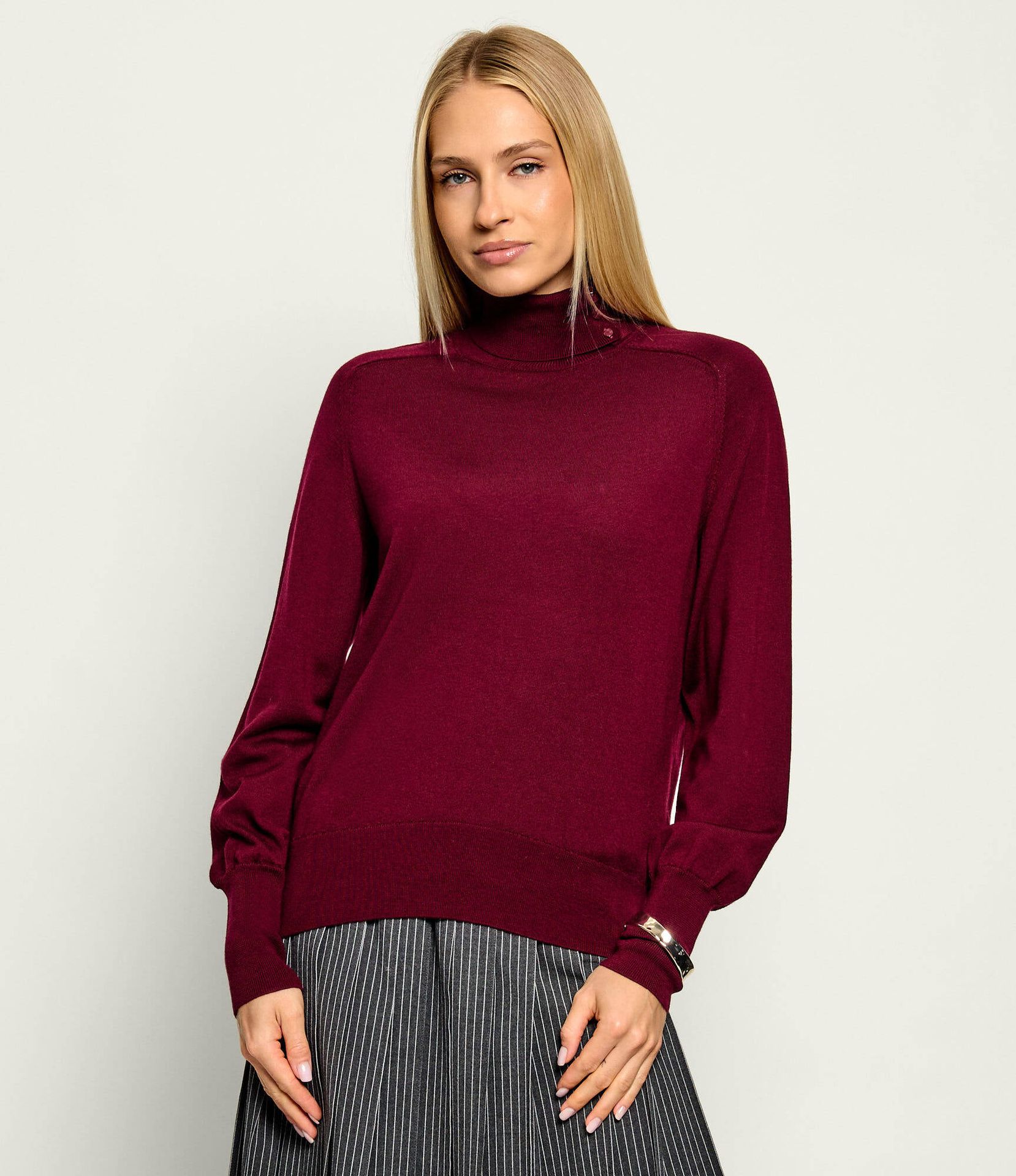 Liu Jo Wełniany golf + bransoleta Regular Fit