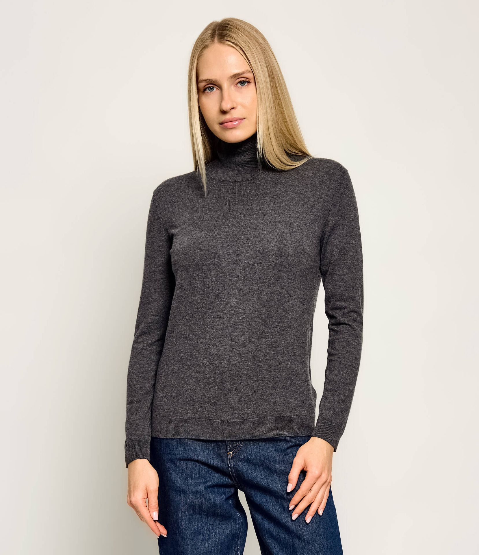 Weekend MaxMara Golf Wkdkiku Regular Fit z dodatkiem jedwabiu i wełny
