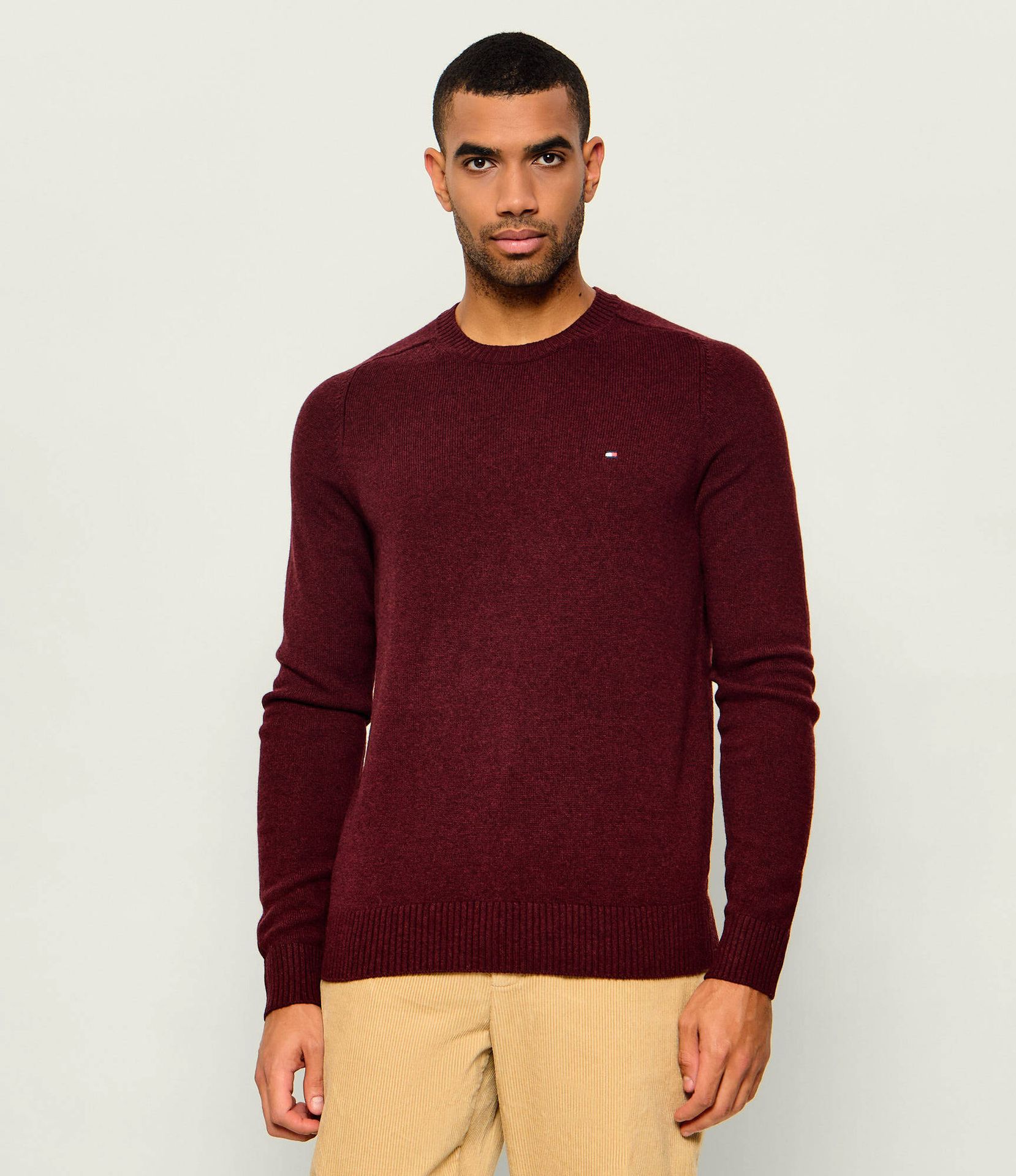 Tommy Hilfiger Wełniany sweter Regular Fit