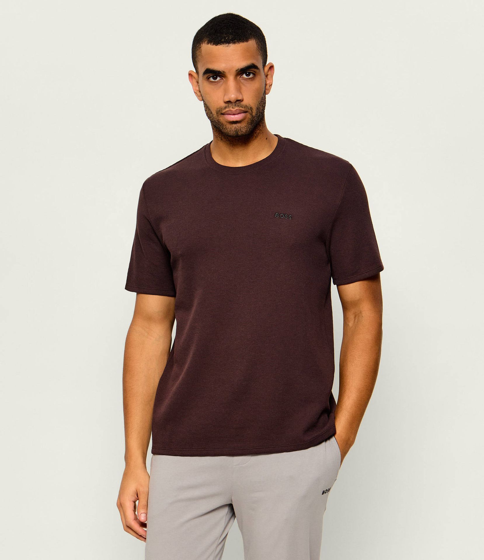 Opinie o BOSS BLACK Góra od piżamy Waffle Regular Fit