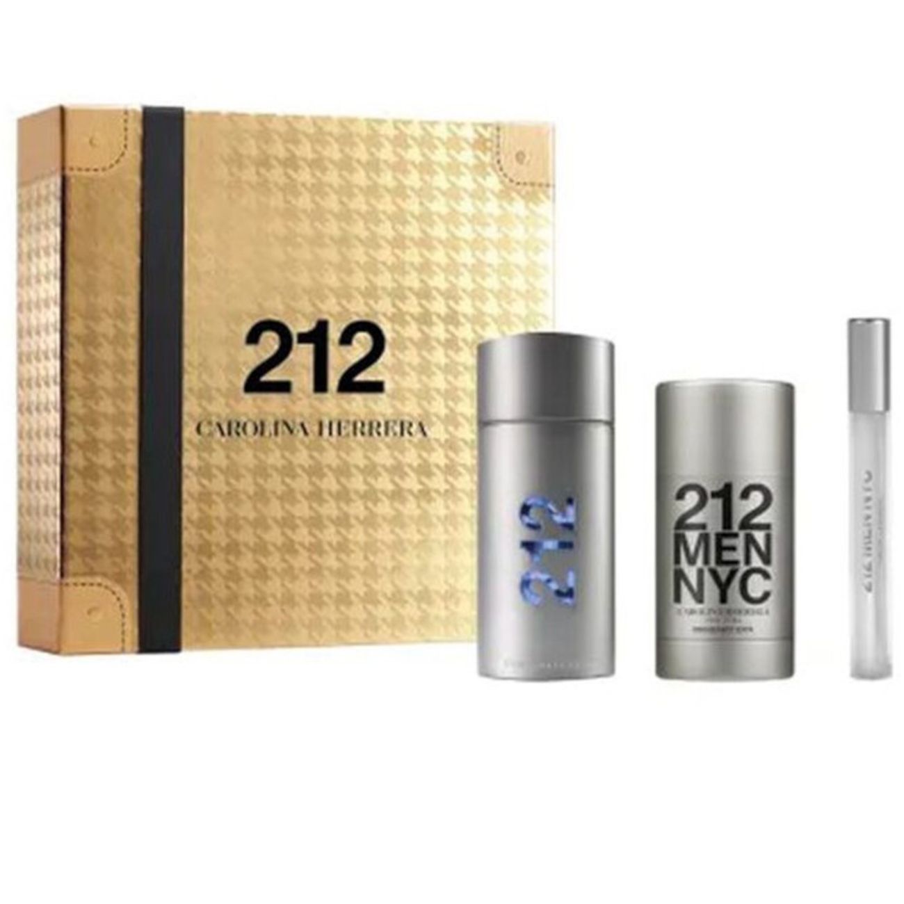 Carolina Herrera 212 Men 100ml woda toaletowa+10ml woda toaletowa+75g sztyft
