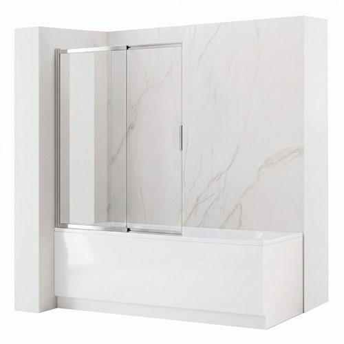 Rea Parawan wannowy rozsuwany chrom 100 cm Dario