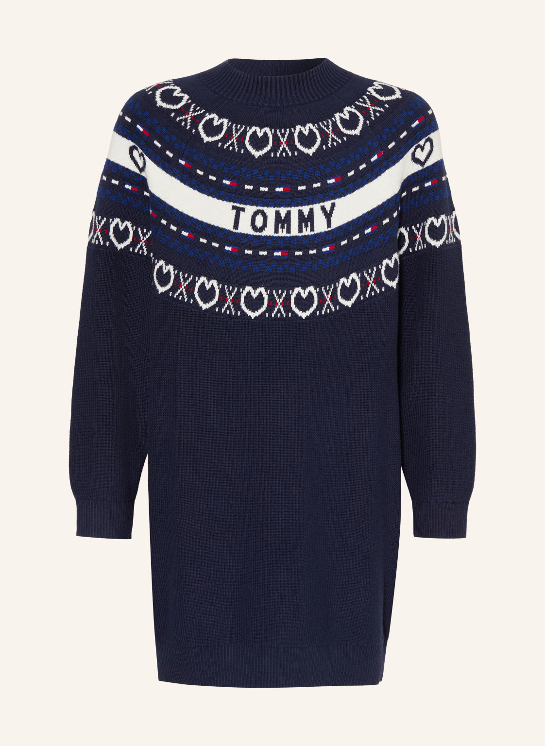 Tommy Hilfiger Sukienka Z Dzianiny blau