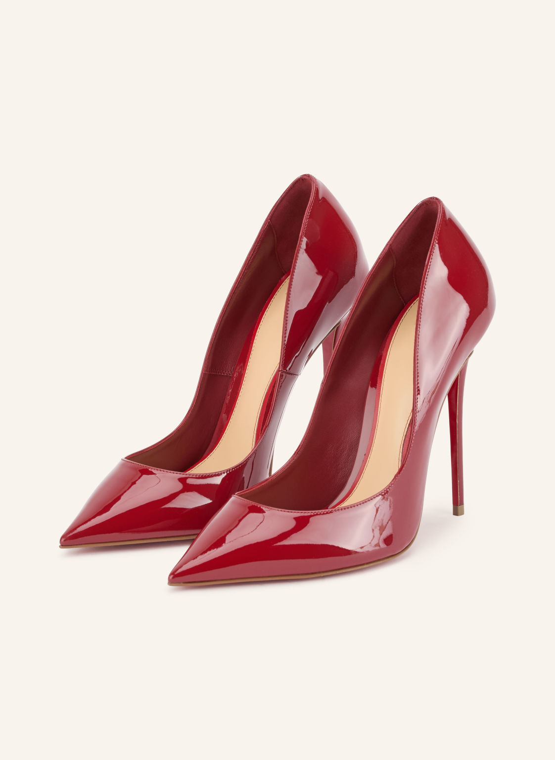 Christian Louboutin Lakierowane Czółenka La Pigalle rot