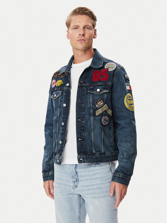 Tommy Jeans Kurtka jeansowa Ryan DM0DM23488 Granatowy Regular Fit
