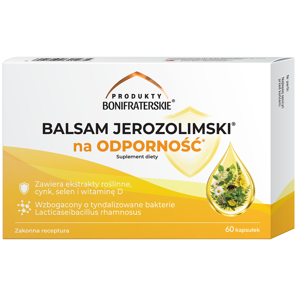 Produkty Bonifraterskie Balsam Jerozolimski na odporność, 60 kapsułek