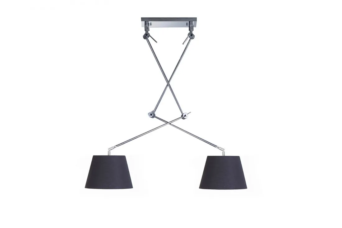 Lampa sufitowa wisząca ADAM 2 S BLACK PENDANT AZ1842 + AZ2586 - Lampy Azzardo