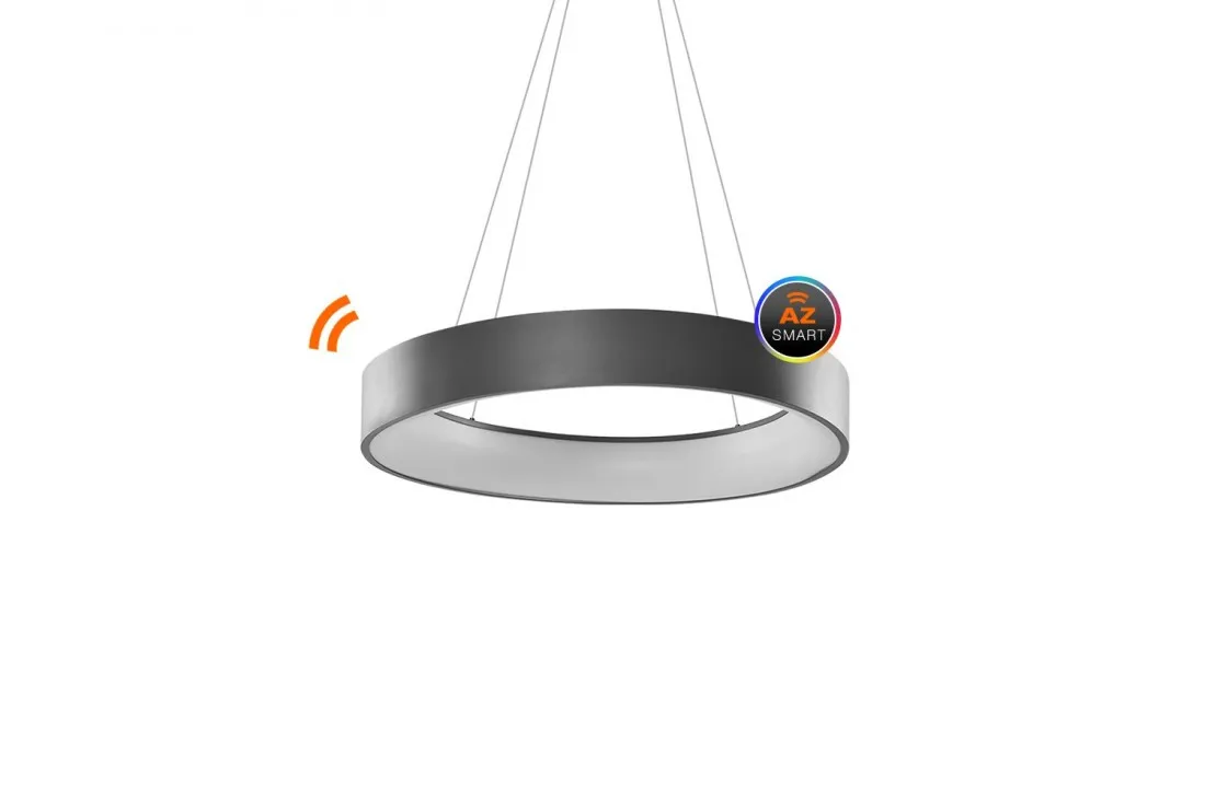 Lampa wisząca grafitowa metalowa 60cm LED AZ3971 z serii SOLVENT - Azzardo