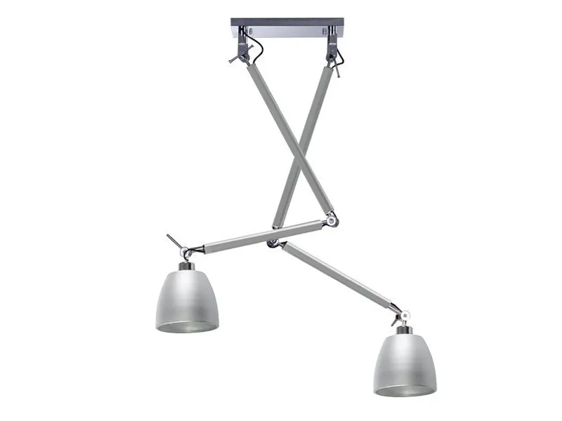 Lampa sufitowa wisząca ZYTA 2 S ALU/ALU AZ2301 + AZ2593 – Lampy Azzardo