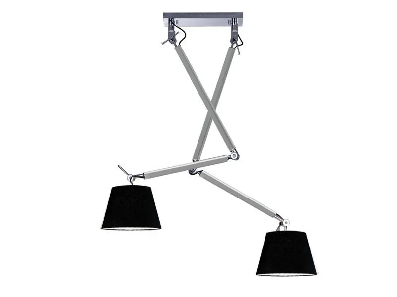 Lampa sufitowa wisząca ZYTA 2 S ALU/BK AZ2301 + AZ2597 – Lampy Azzardo