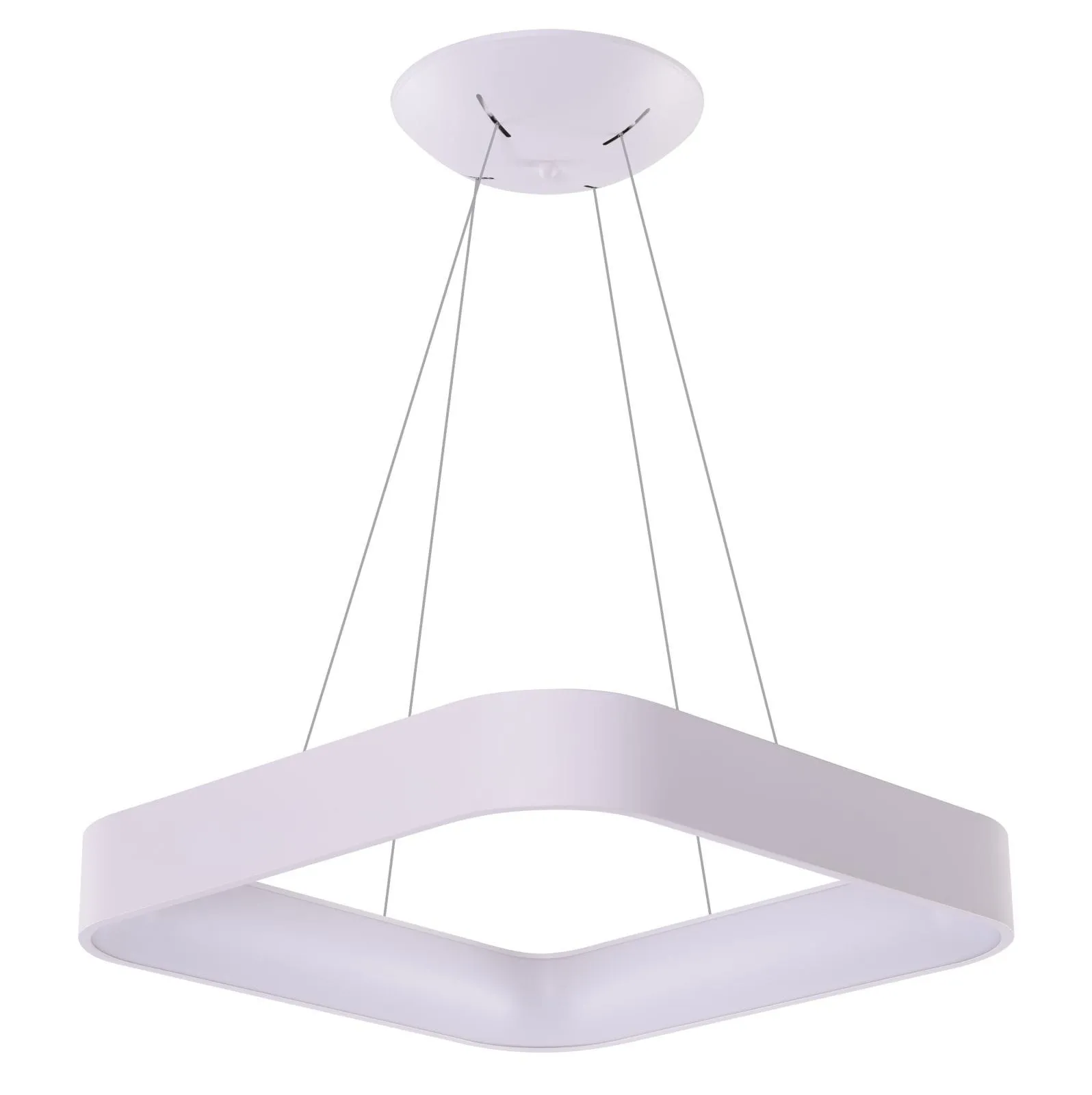 Lampa wisząca LED biała metalowa okrągła 80cm AZ3985 z serii SOLVENT - Azzardo
