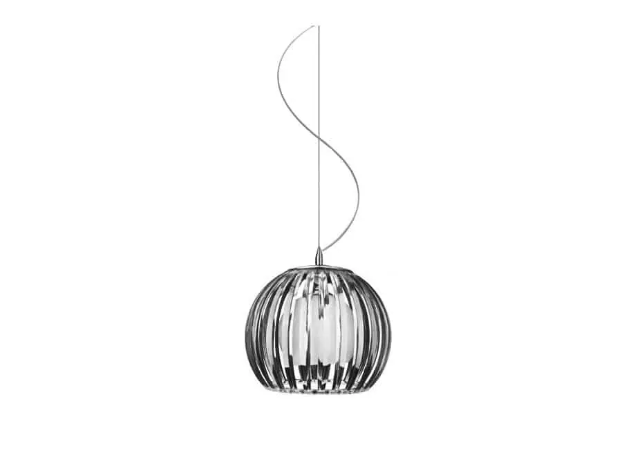 Lampa wisząca czarno-biała szklana 30cm AZ0363 z serii ARCADA - Azzardo