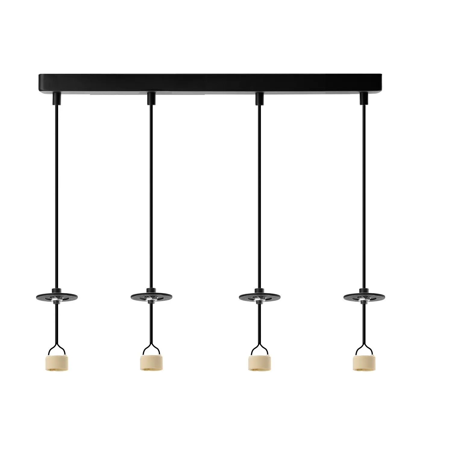 Baza lampy wiszącej metalowa czarna 4-punktowa AZ6193 z serii LUCAS - Azzardo
