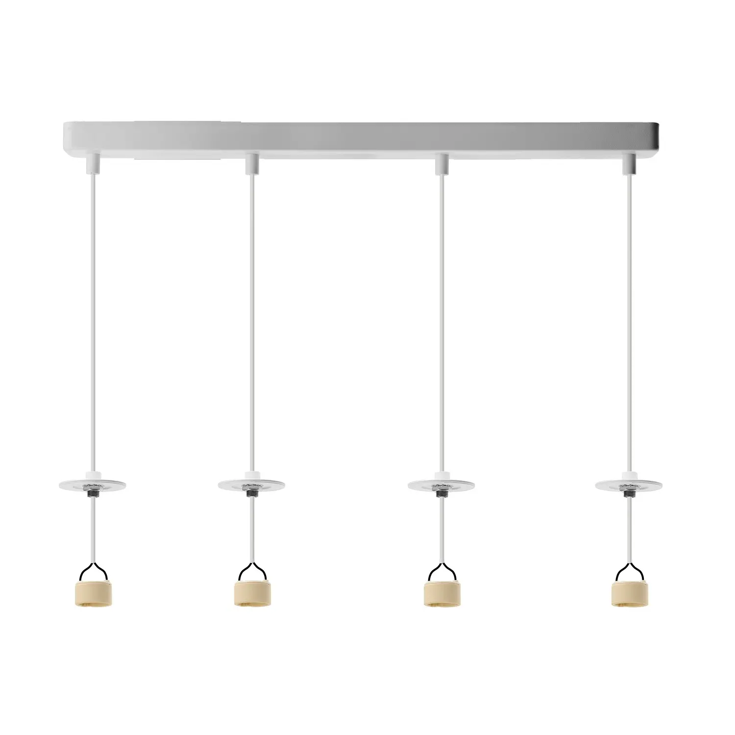 Lampa wisząca metalowa biała 4-punktowa AZ6194 z serii LUCAS - Azzardo