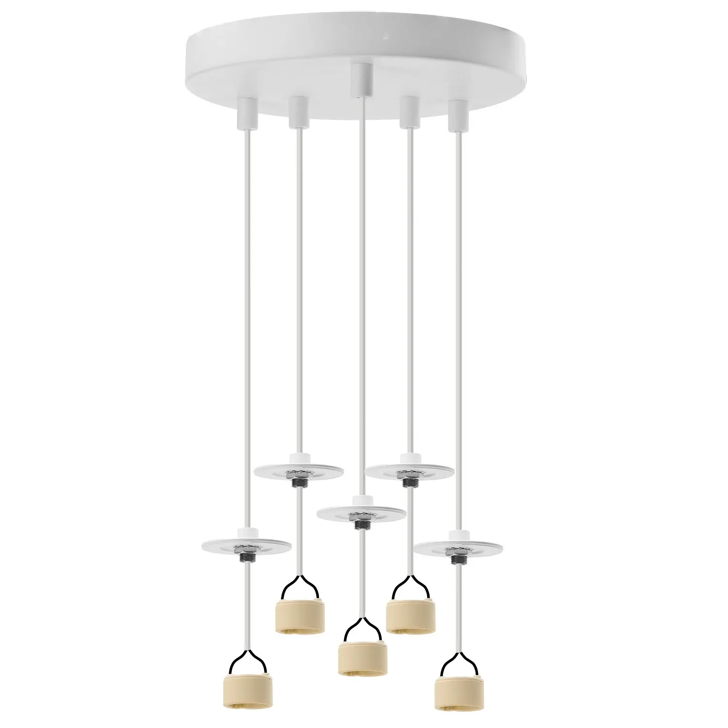 Baza lampy wiszącej metalowa biała 5-punktowa AZ6192 z serii LUCAS - Azzardo