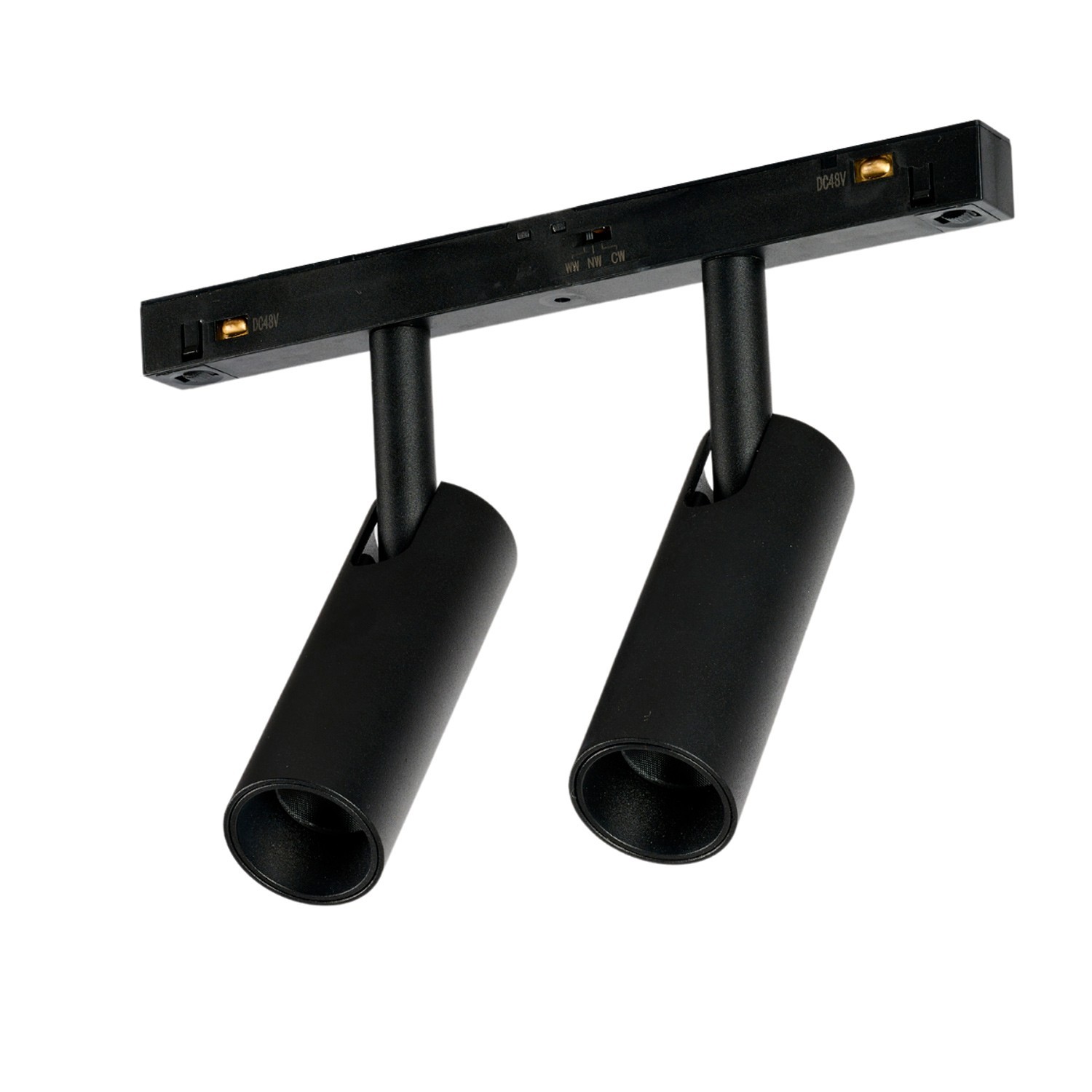 Reflektor szynowy magnetyczny czarny 2-punktowy LED CCT AZ6252 z serii ALFA NIKO - Azzardo