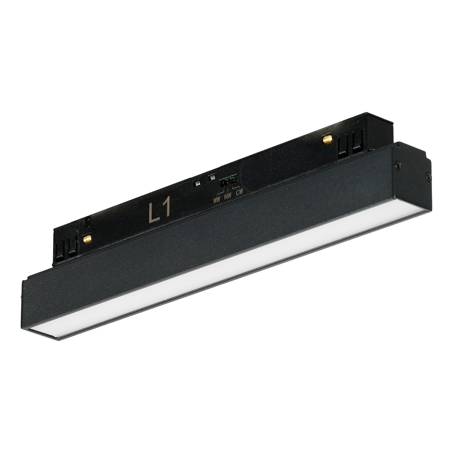 Reflektor szynowy magnetyczny czarny LED 12W CCT AZ6236 z serii ALFA SAGA 2LINE - Azzardo