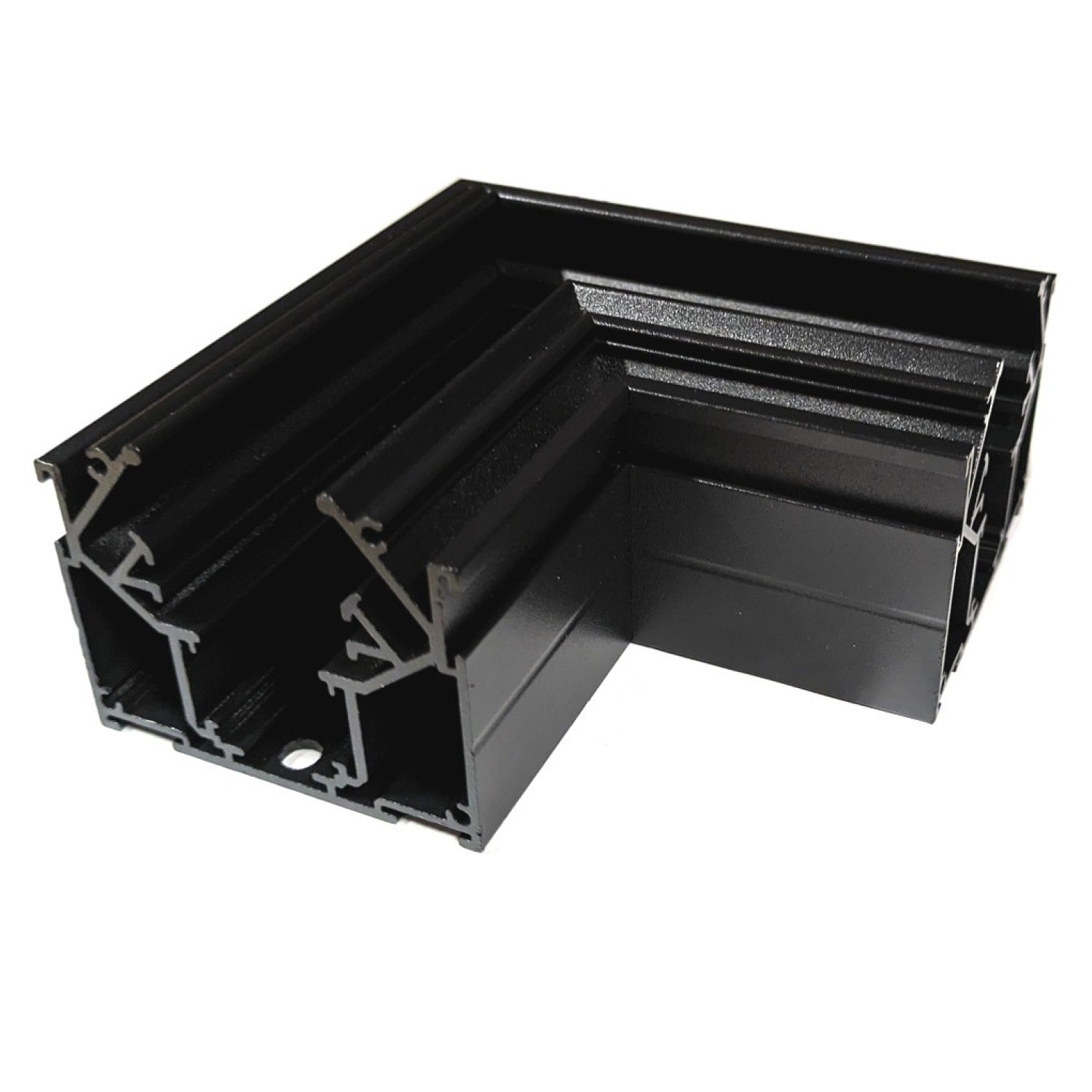 Łącznik kątowy magnetyczny czarny metalowy AZ5839 z serii ALFA STRETCH - Azzardo