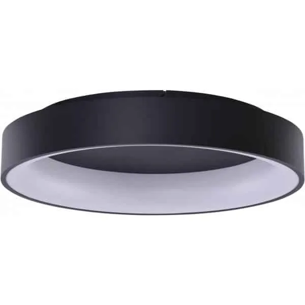 Plafon LED czarny metalowy okrągły 80cm AZ3996 z serii SOLVENT - Azzardo