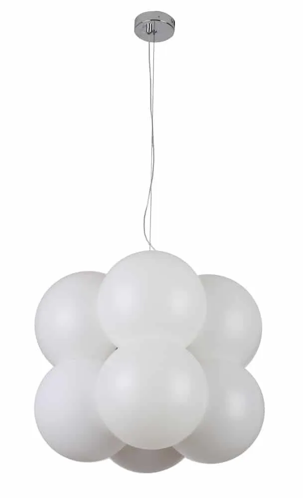 Lampa wisząca biała z tworzywa 8-punktowa AZ2057 z serii ARIS - Azzardo