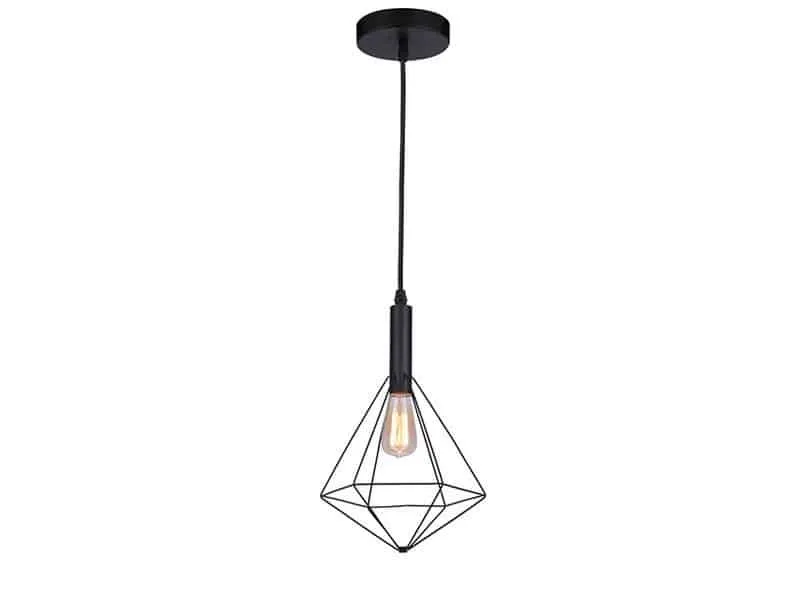 Lampa wisząca metalowa czarna 28cm AZ2139 z serii DIAMOND - Azzardo