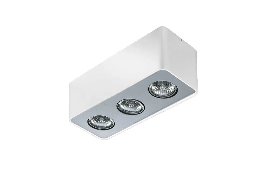 Lampa natynkowa biała metalowa 3-punktowa AZ0602 z serii Azzardo - Azzardo