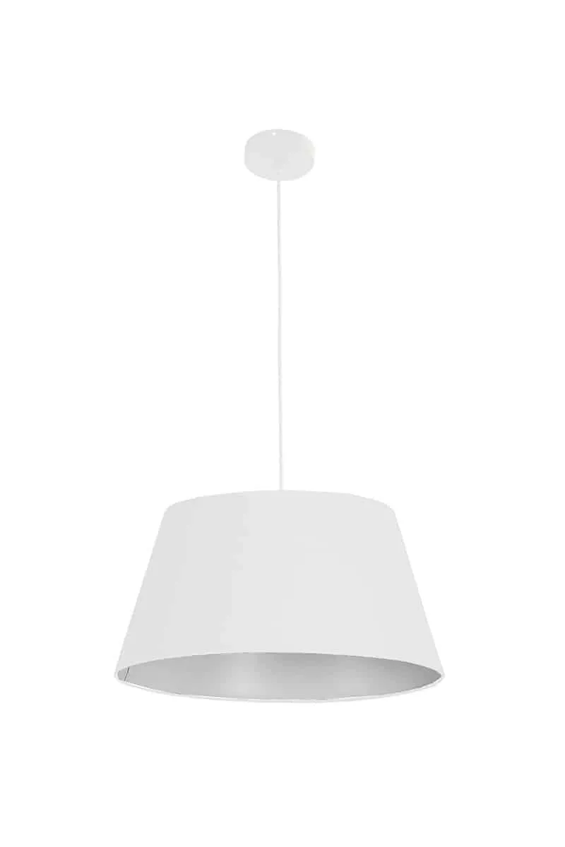 Lampa wisząca biała z tkaniny 50cm AZ1391 z serii OLAV - Azzardo