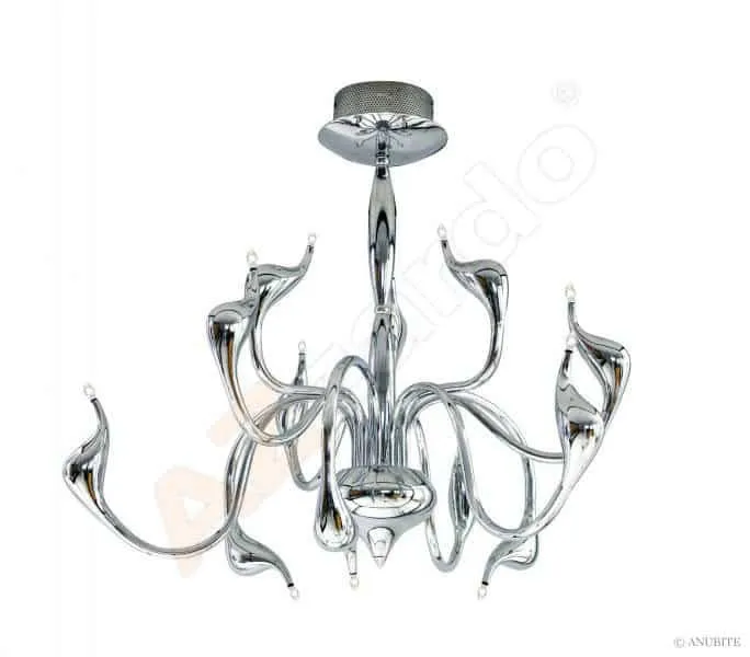 Lampa wisząca chromowana metalowa 12-punktowa AZ0044 z serii SNAKE - Azzardo