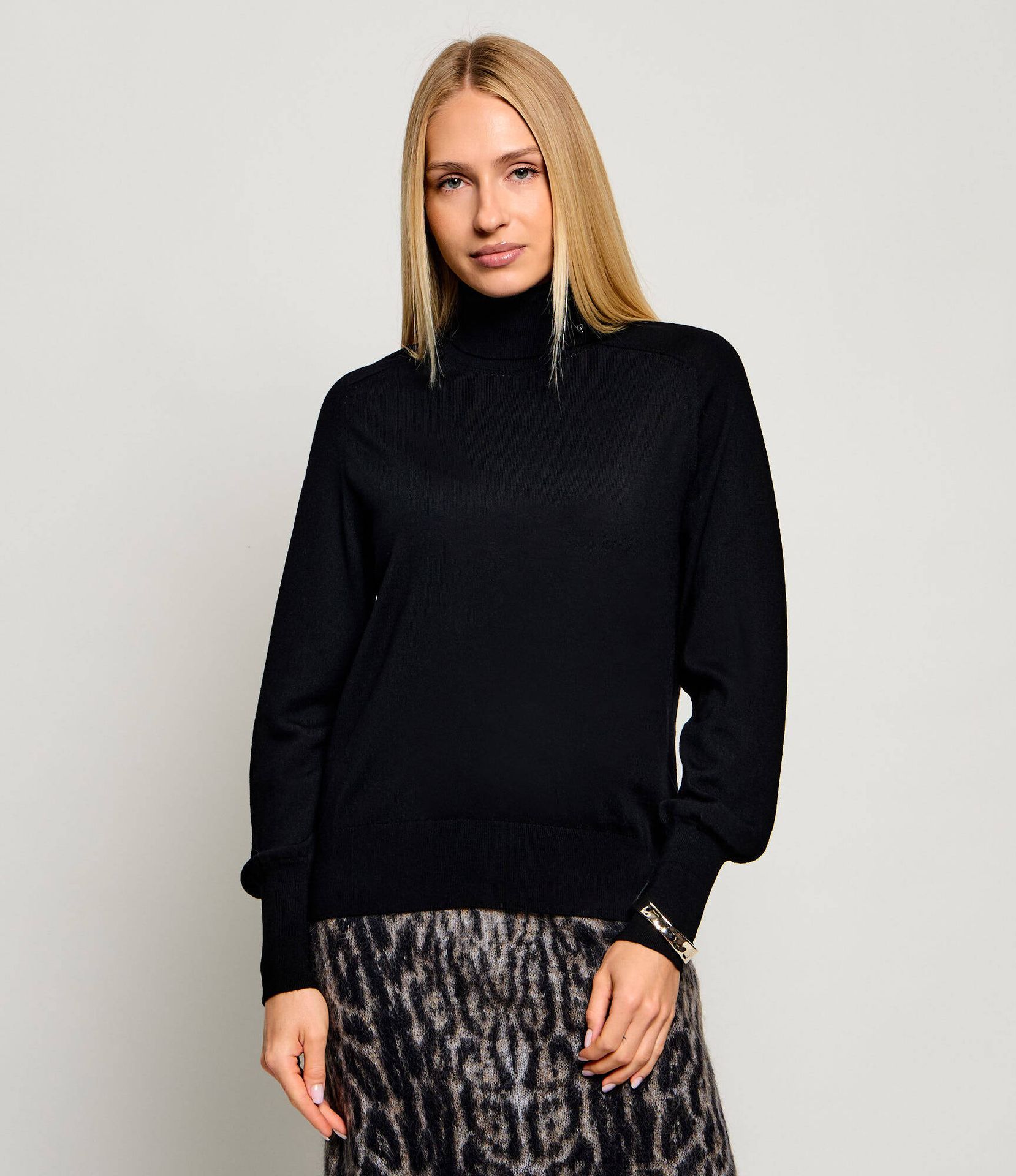 Liu Jo Wełniany golf + bransoleta Regular Fit