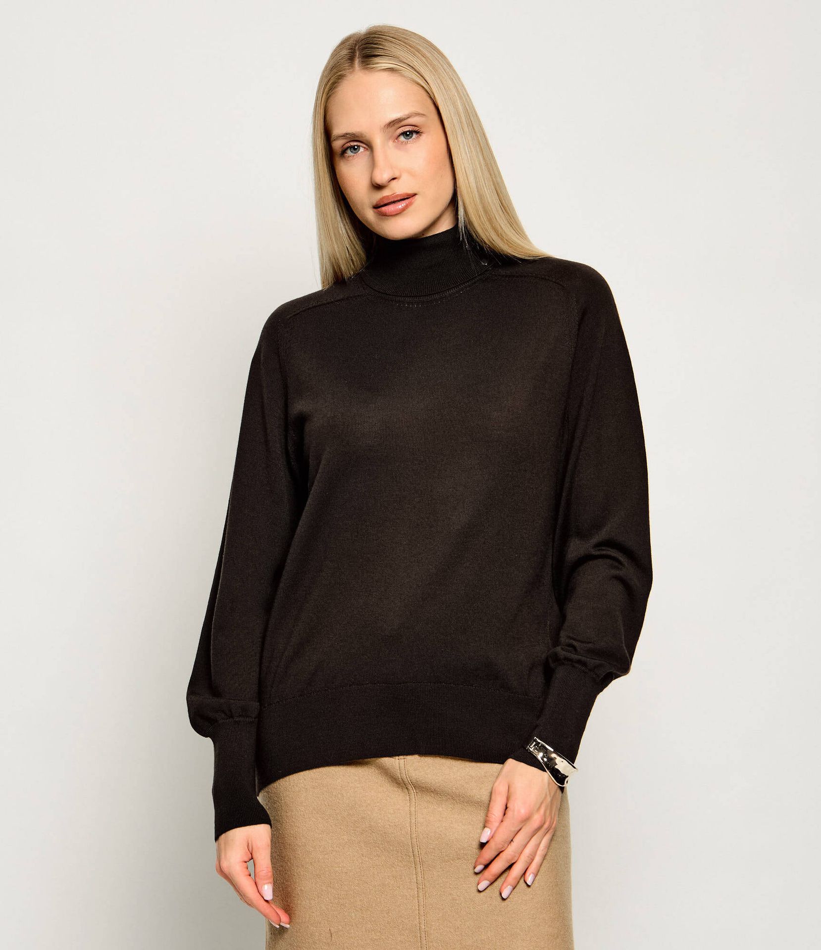 Liu Jo Wełniany golf + bransoleta Regular Fit