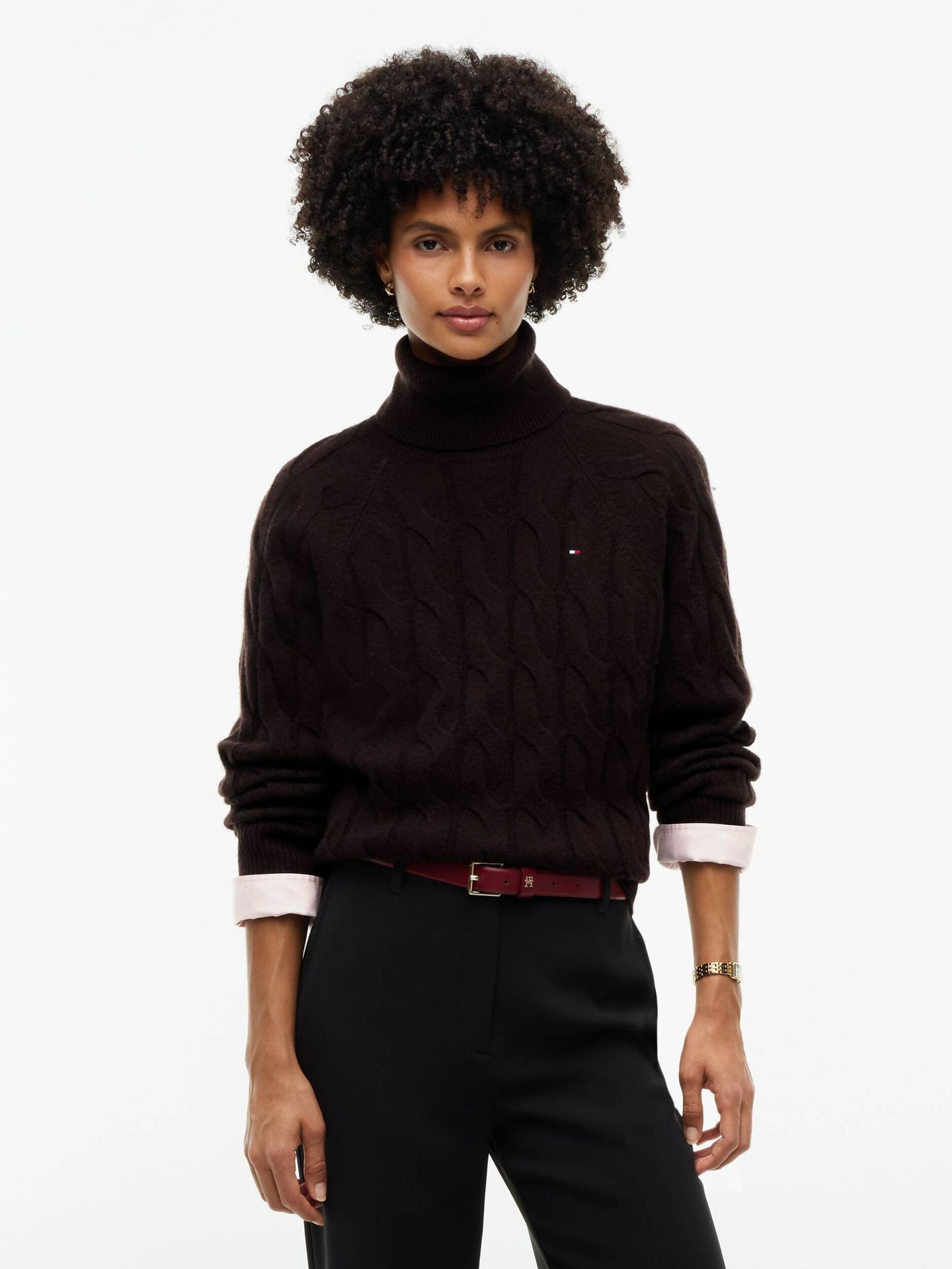 Tommy Hilfiger Wełniany golf Loose fit