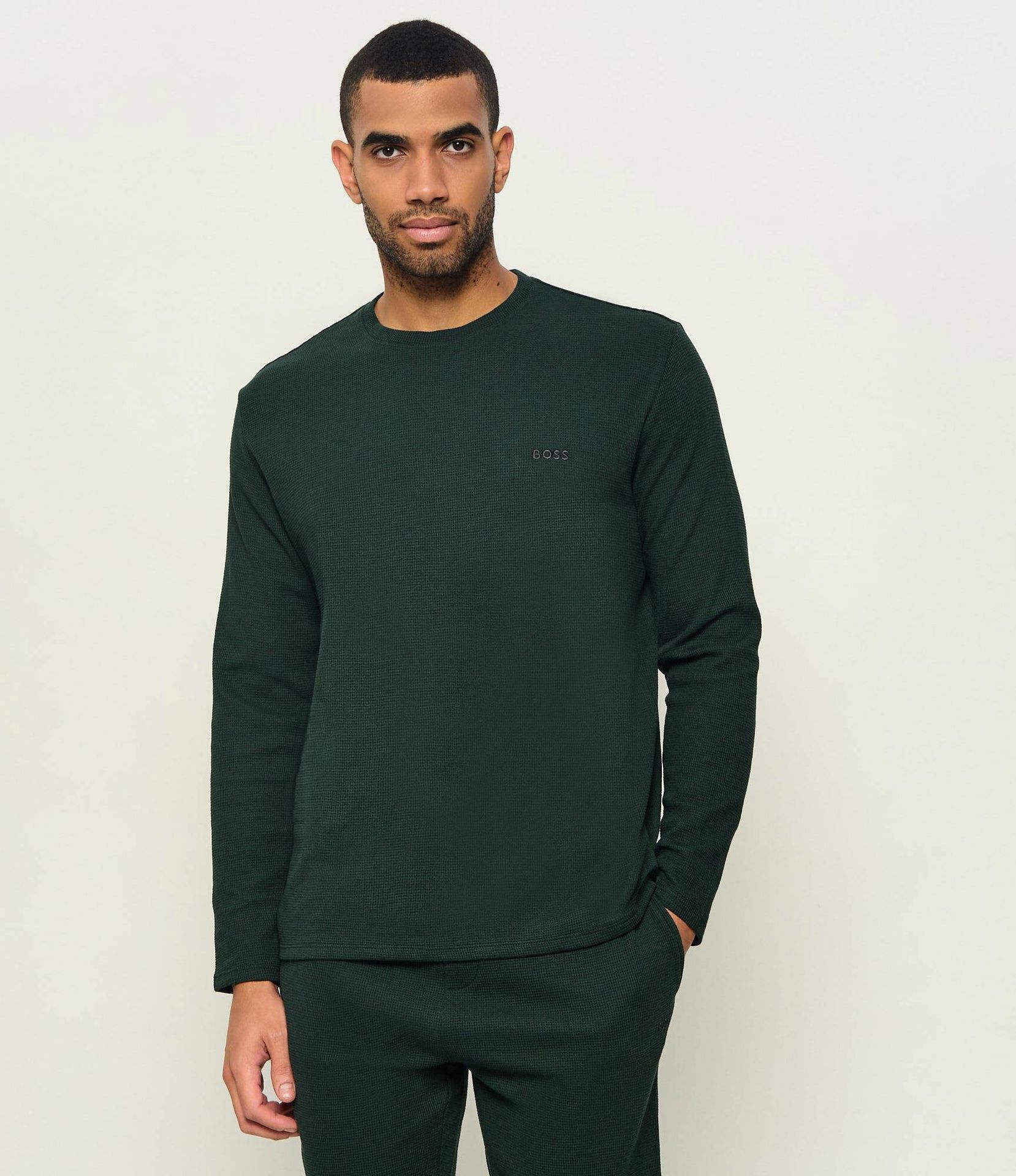 BOSS BLACK Góra od piżamy Waffle Regular Fit