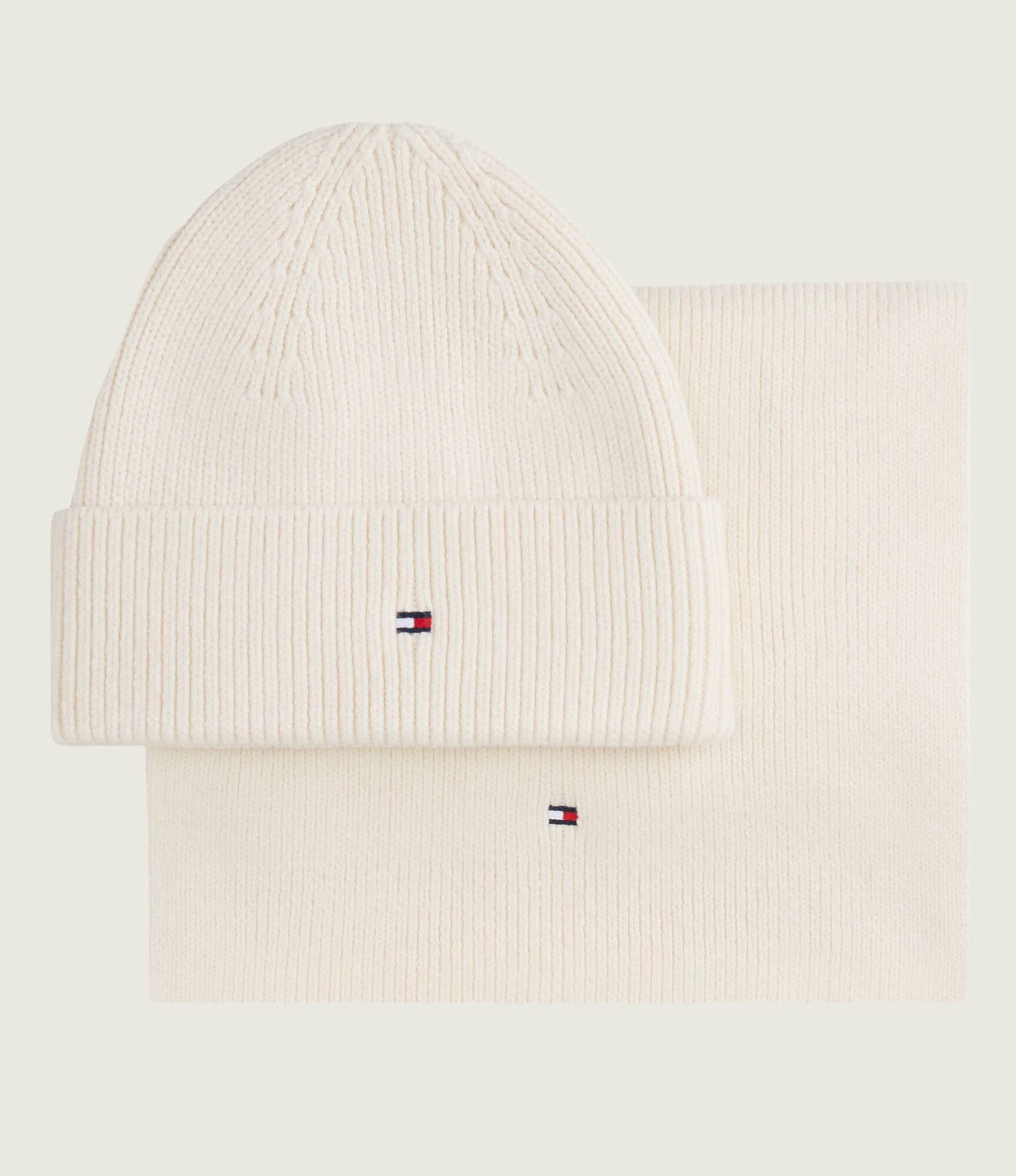 Tommy Hilfiger Szal + czapka z dodatkiem wełny