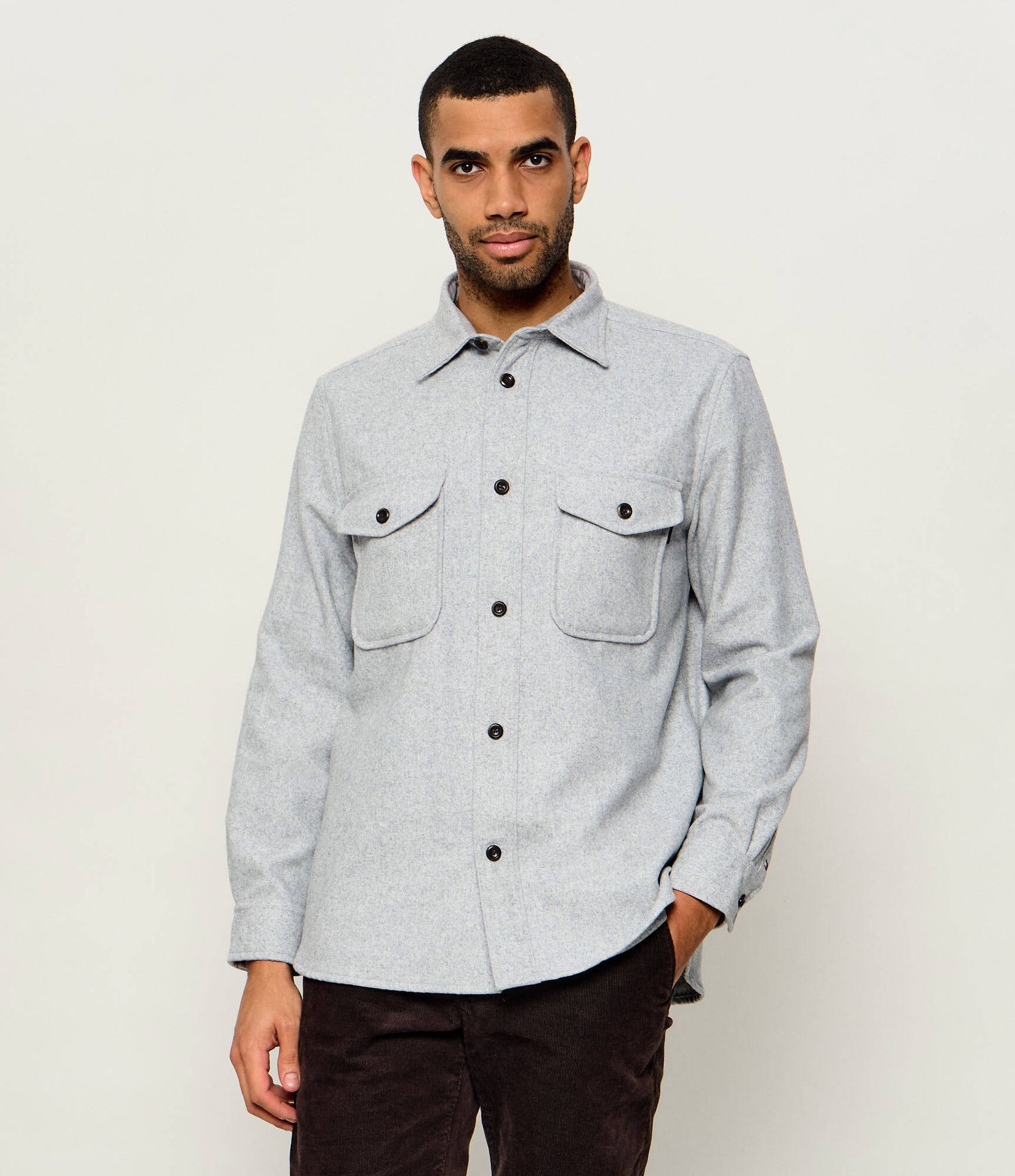 Tommy Hilfiger Koszula Classic fit z dodatkiem wełny