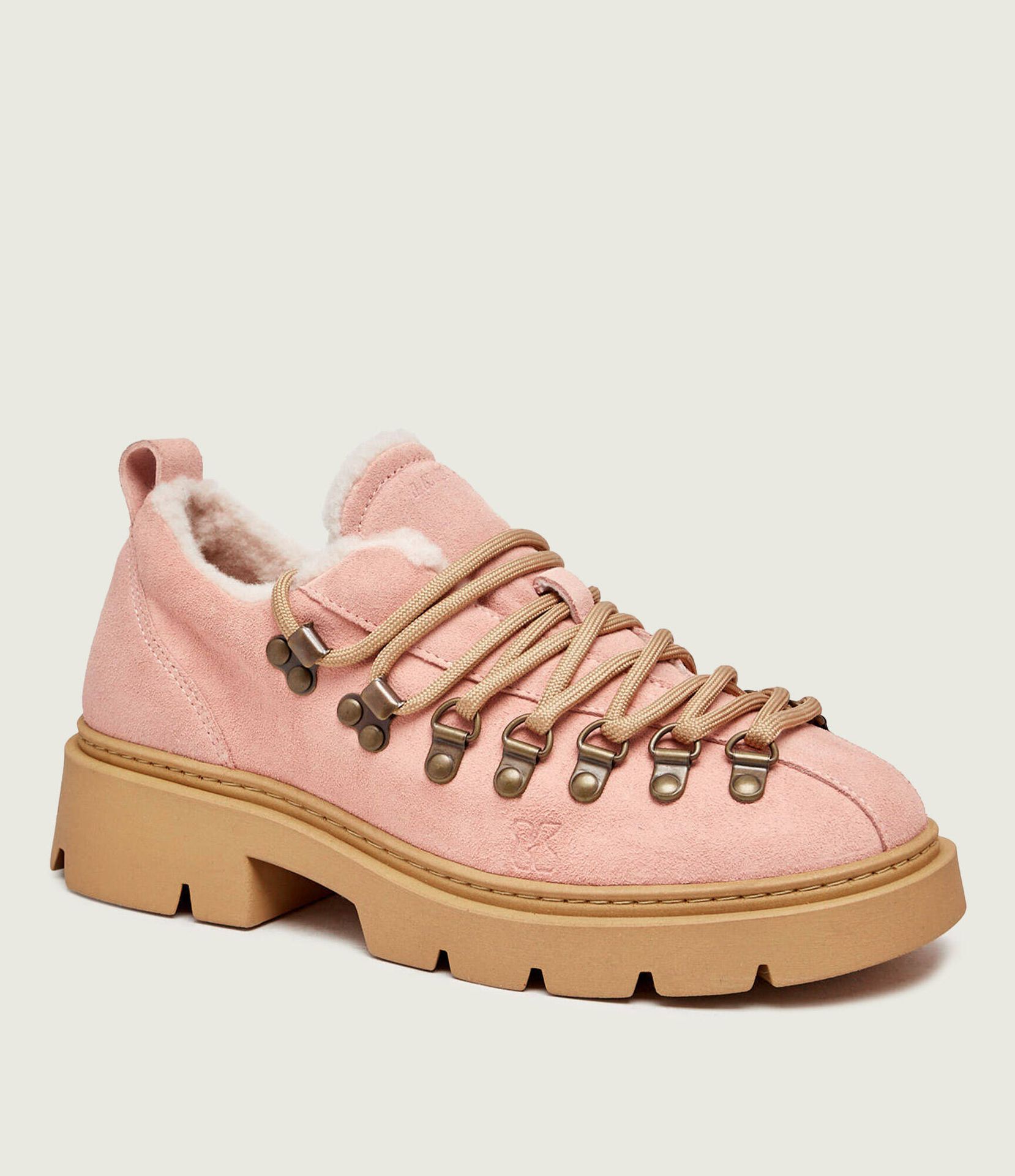 INUIKII Półbuty Echo Low shearling zamsz z dodatkiem wełny