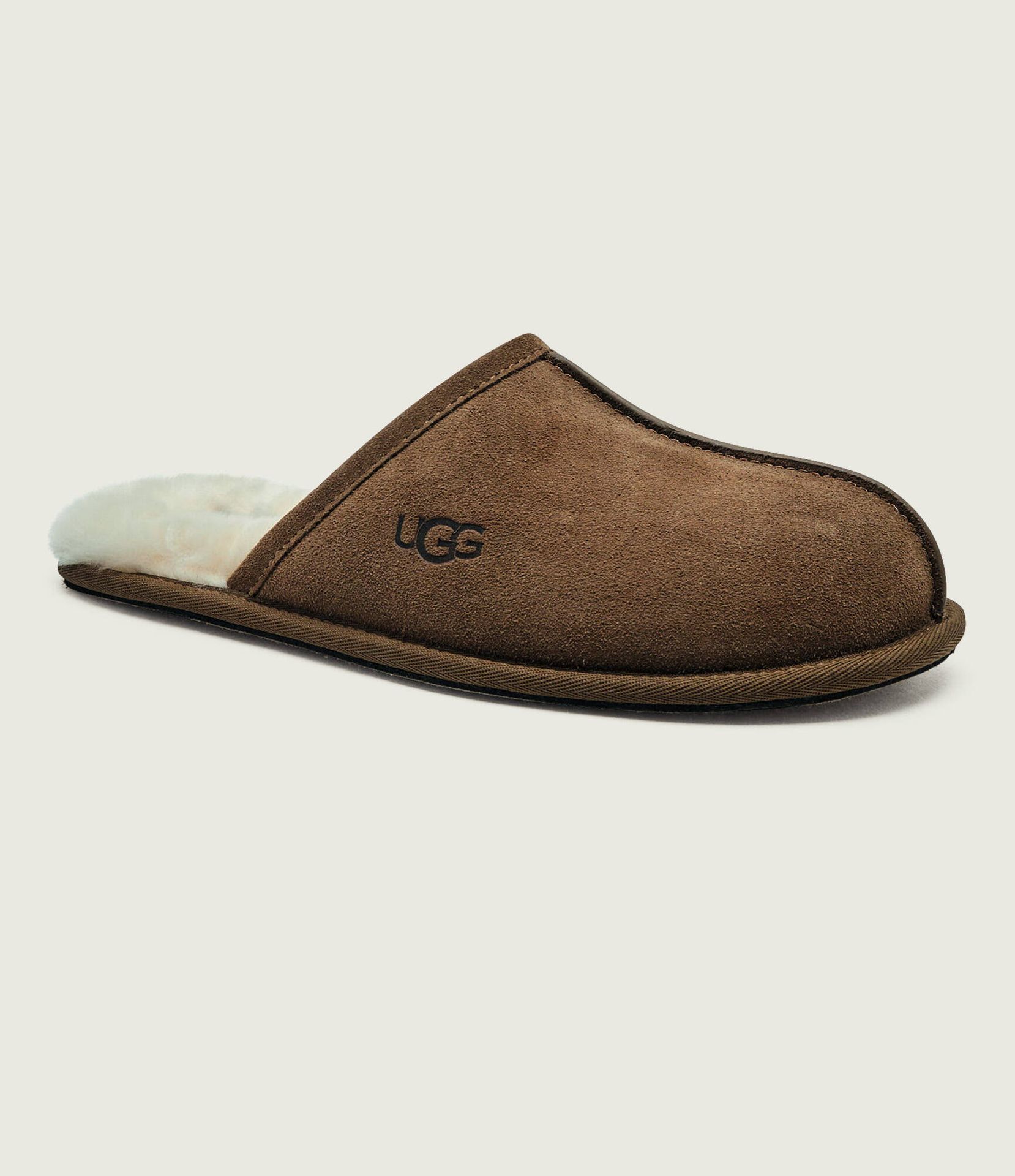 UGG Ocieplane obuwie domowe M Scuff zamsz z dodatkiem wełny