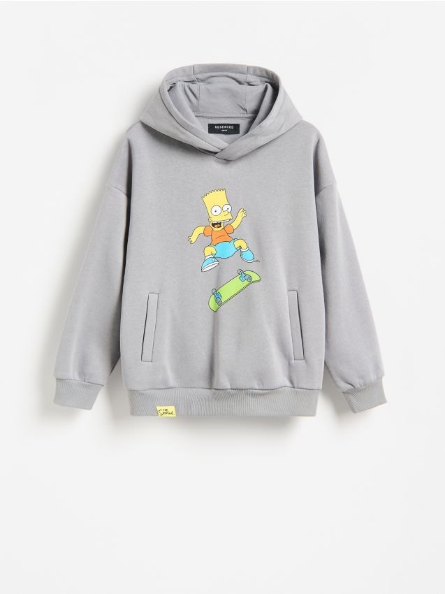 Reserved - Bluza The Simpsons - ciemnoszary