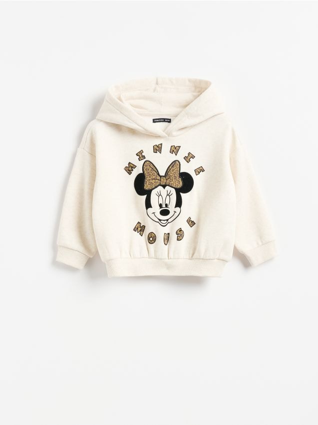 Reserved - Bluza Minnie Mouse - beżowy