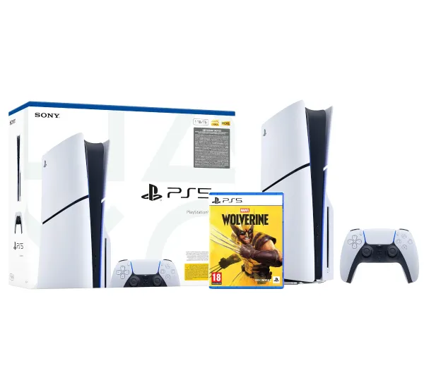 Sony PlayStation 5 Slim E Chassis PS5 1TB z napędem + Marvel’s Wolverine